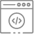 Icone que Ilustra Desenvolvimento Web