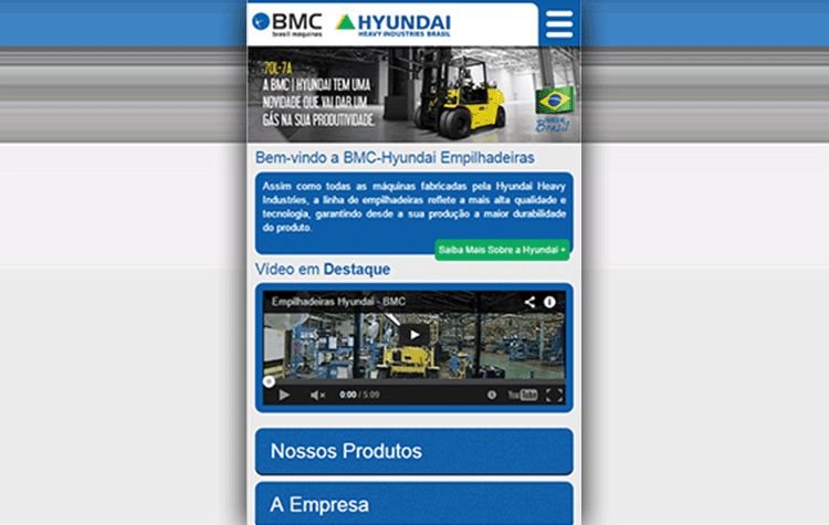 BMC Hyundai - Mobile - Pagina Inicial